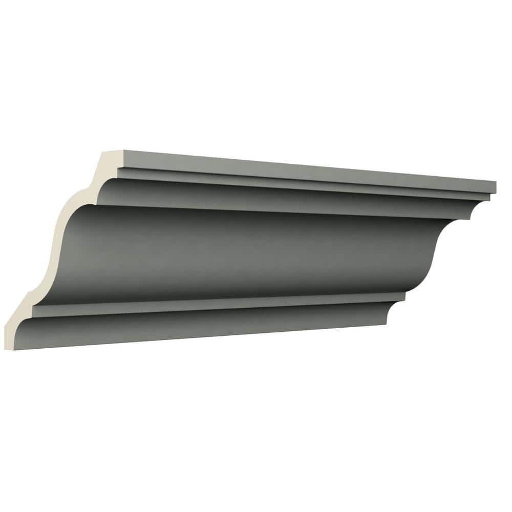 96" Gray Polyurethane Crown Moulding