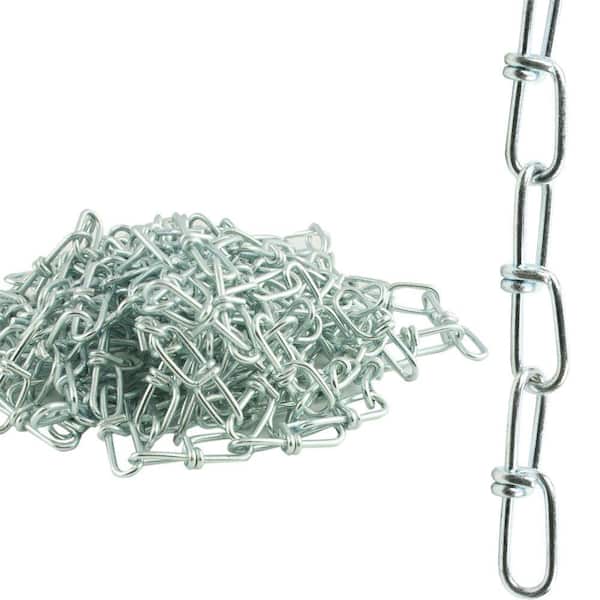 Everbilt #1 x 10 ft. Double Loop Chain Zinc-Plated