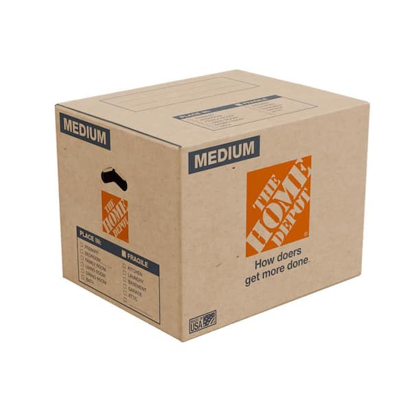 20 in. L x 16 in. W x 15 in. D Medium Moving Shipping and Packing Box with Handles