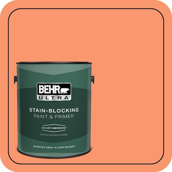 BEHR ULTRA 1 gal. #220B-5 Autumn Arrival Extra Durable Semi-Gloss Enamel Interior Paint & Primer