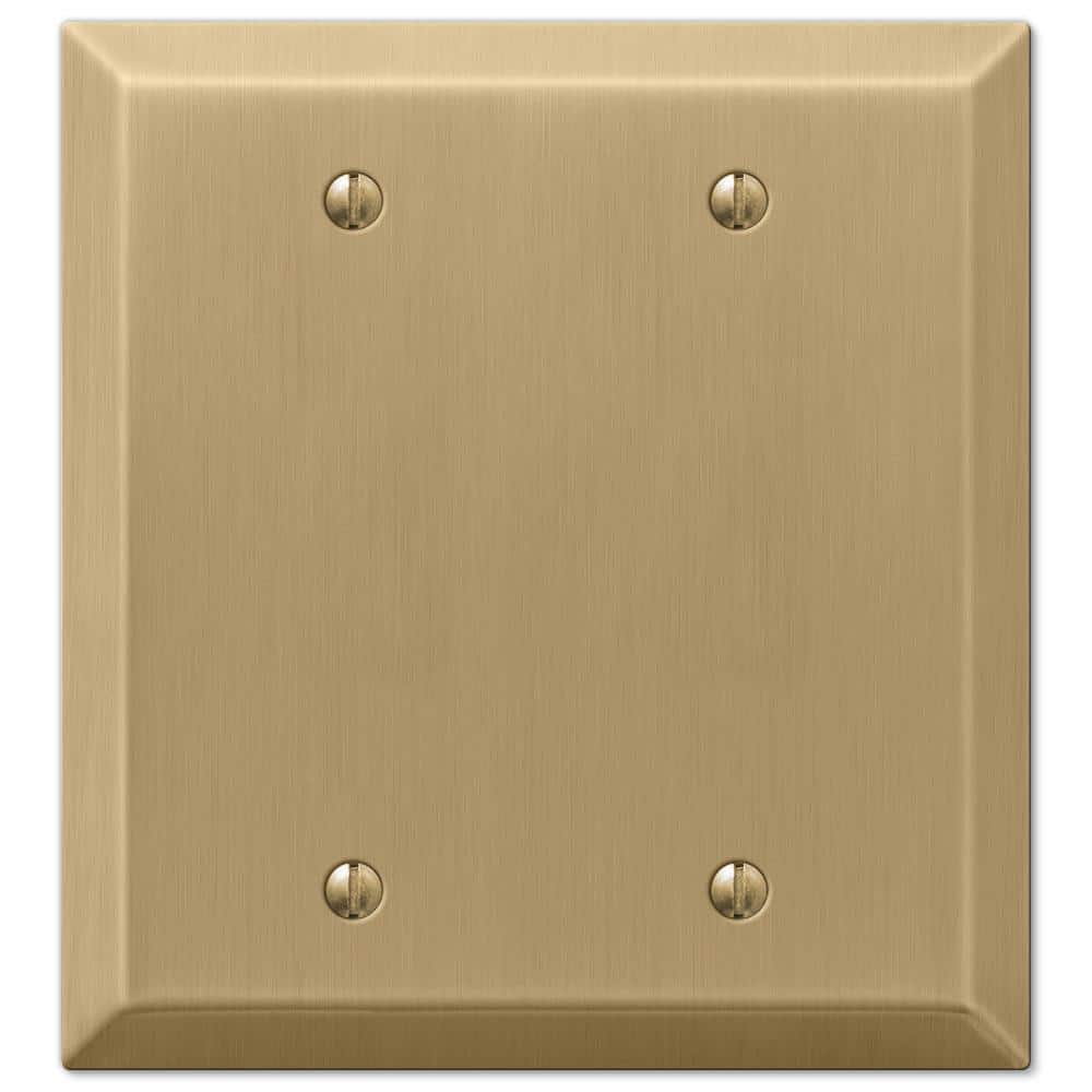 Metallic 2 Gang Blank Steel Wall Plate - Brushed Bronze price history on PriceWatchPro