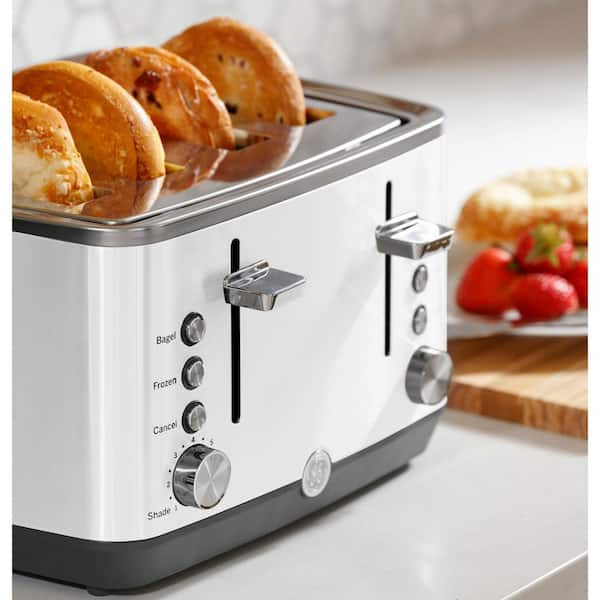 GENERAL ELECTRIC GE ゼネラルエレクトリック 4枚用トースター GE 4-Slice 1500 watt White Toaster with 7 Shade Settings