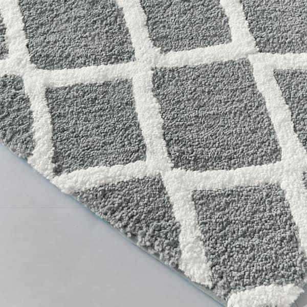 MTH / ふわっRUGMAT Gyuzh Purple Plush Foam Mats, Puzzle Floor Mat for Bedroom