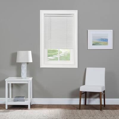 ACHIM GII Morningstar White Cordless Light Filtering Vinyl Mini Blind ...