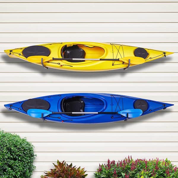 RAXGO Adjustable Kayak Storage Hooks, Heavy Duty Wall Mounted Kayak Storage  Rack (Set of 2 Pairs)