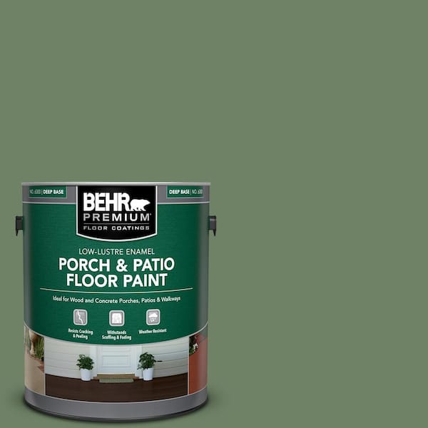BEHR PREMIUM 1 gal. #S390-6 Cliffside Park Low-Lustre Enamel Interior/Exterior Porch and Patio Floor Paint