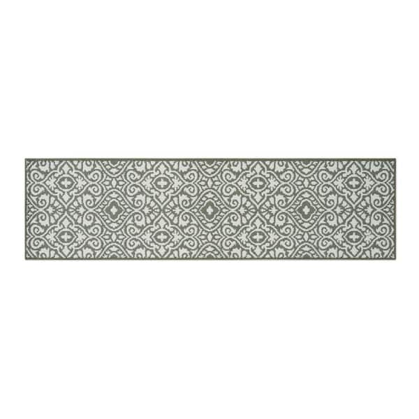 Laura Ashley Feya 2-Tone Ivory/Sage 2 ft. x 8 ft. Tufted Persian Polypropylene Runner Rug