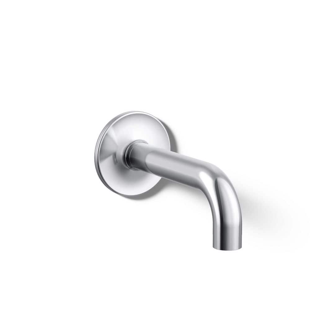 Purist 7.75 in. Wall-Mount Bath Spout in Polished Chrome
