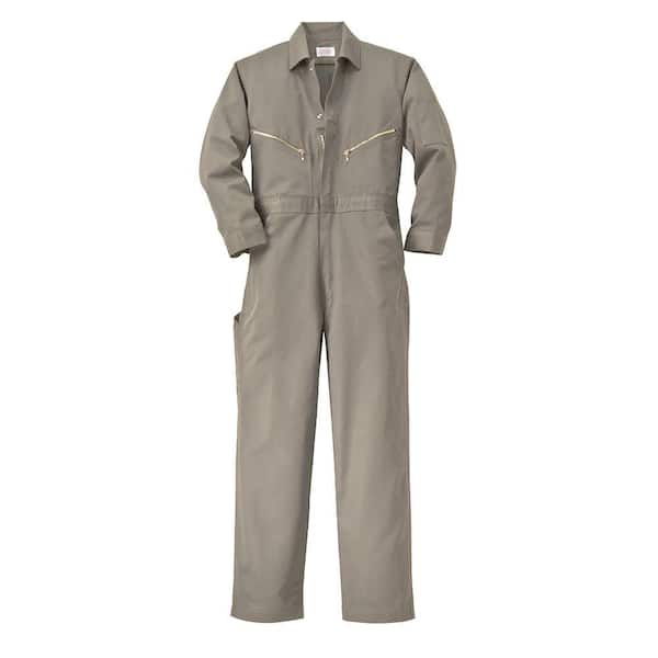 Walls Twill Non-Insulated 54 in. Short Long Sleeve Coverall in Khaki
