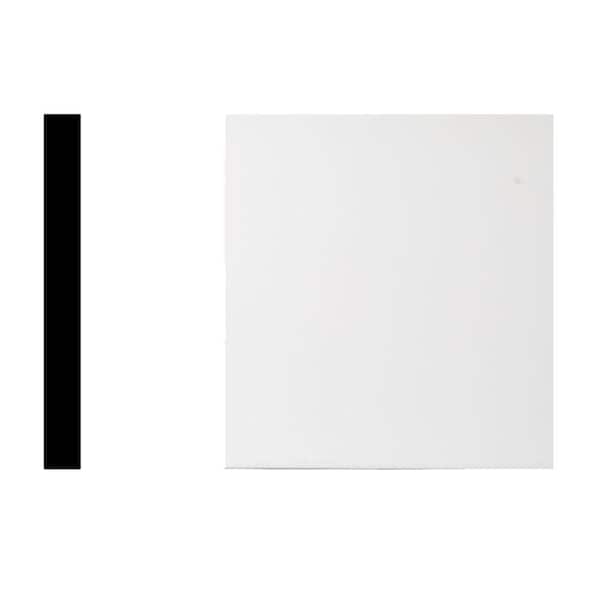 7312-1 in. x 8 in. x 8 ft. PVC Vinyl White Trimplank S4S Molding
