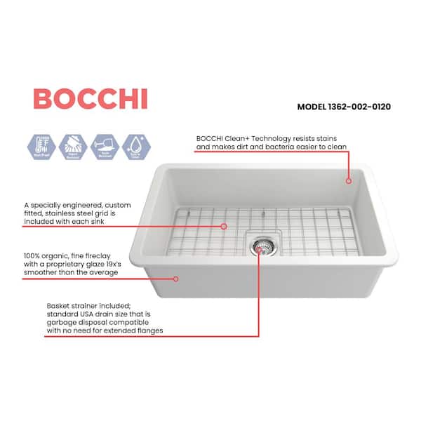 BOCCHI Brushed Gold Stainless Steel Bottom Grid for 32 in. Sotto Single Bowl Sink