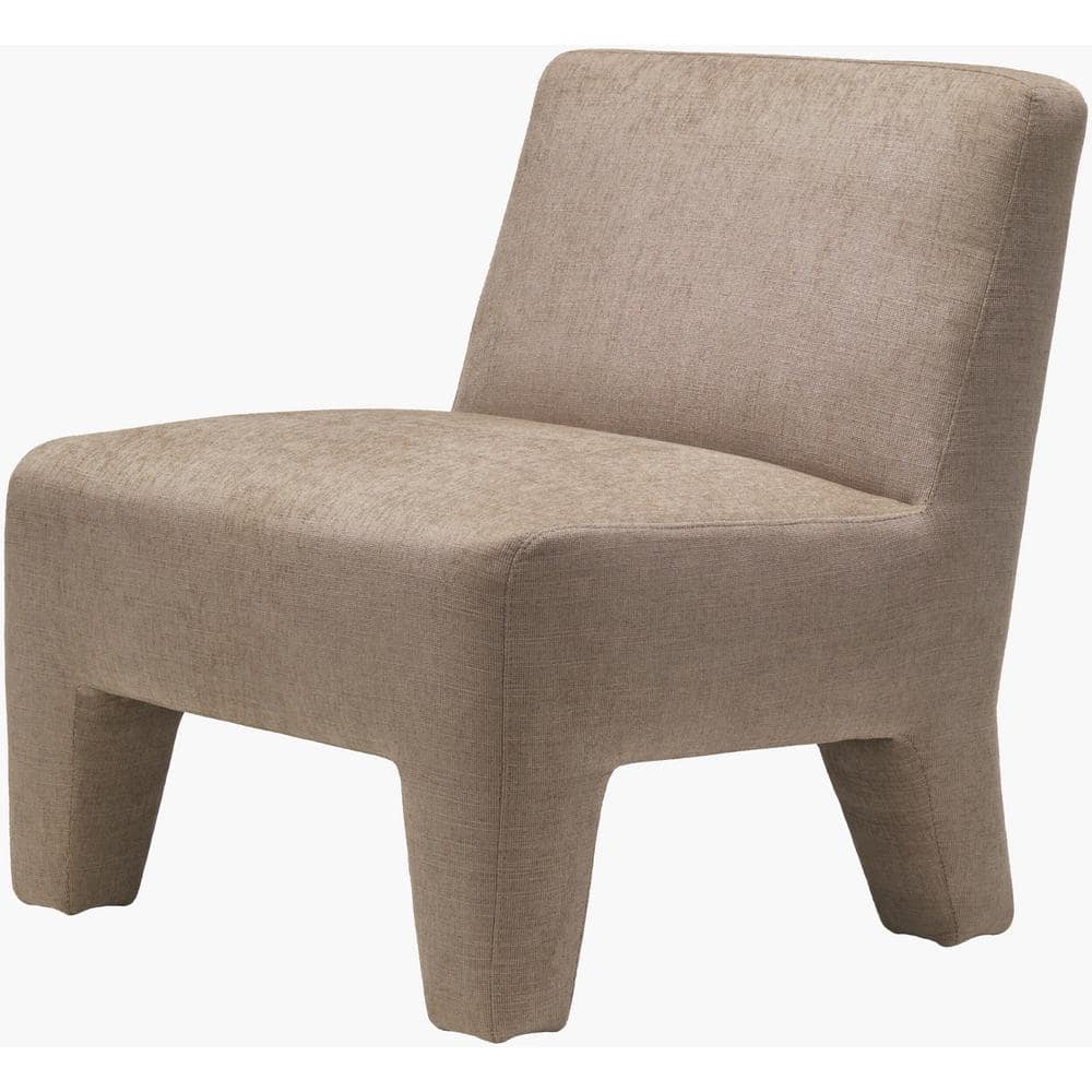 Efrain Modern Accent Guest Chair, Taupe, 32 in. H x 29 in. W x 31 in. D