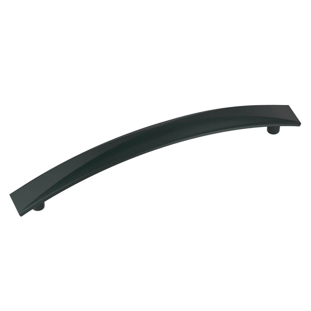 Matte Black Modern Arch Cabinet Pull with Mounting Hardware