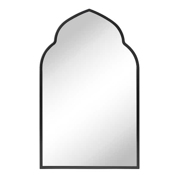 TEHOME Ateeqa 22 in. W x 36 in. H Arched Stainless Steel Metal Framed