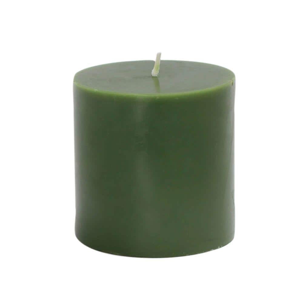 UPC 685024158854 product image for Zest Candle 3 in. x 3 in. Hunter Green Pillar Candles Bulk (12-Case) | upcitemdb.com