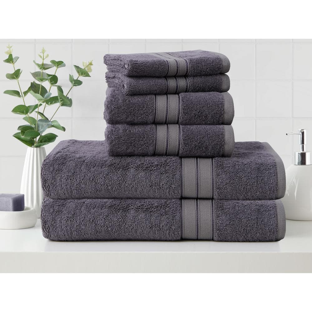 Cannon Cannon Cotton Bamboo blend 6-Piece Towel Set, Fuchsia TARPRO214184-B  - The Home Depot