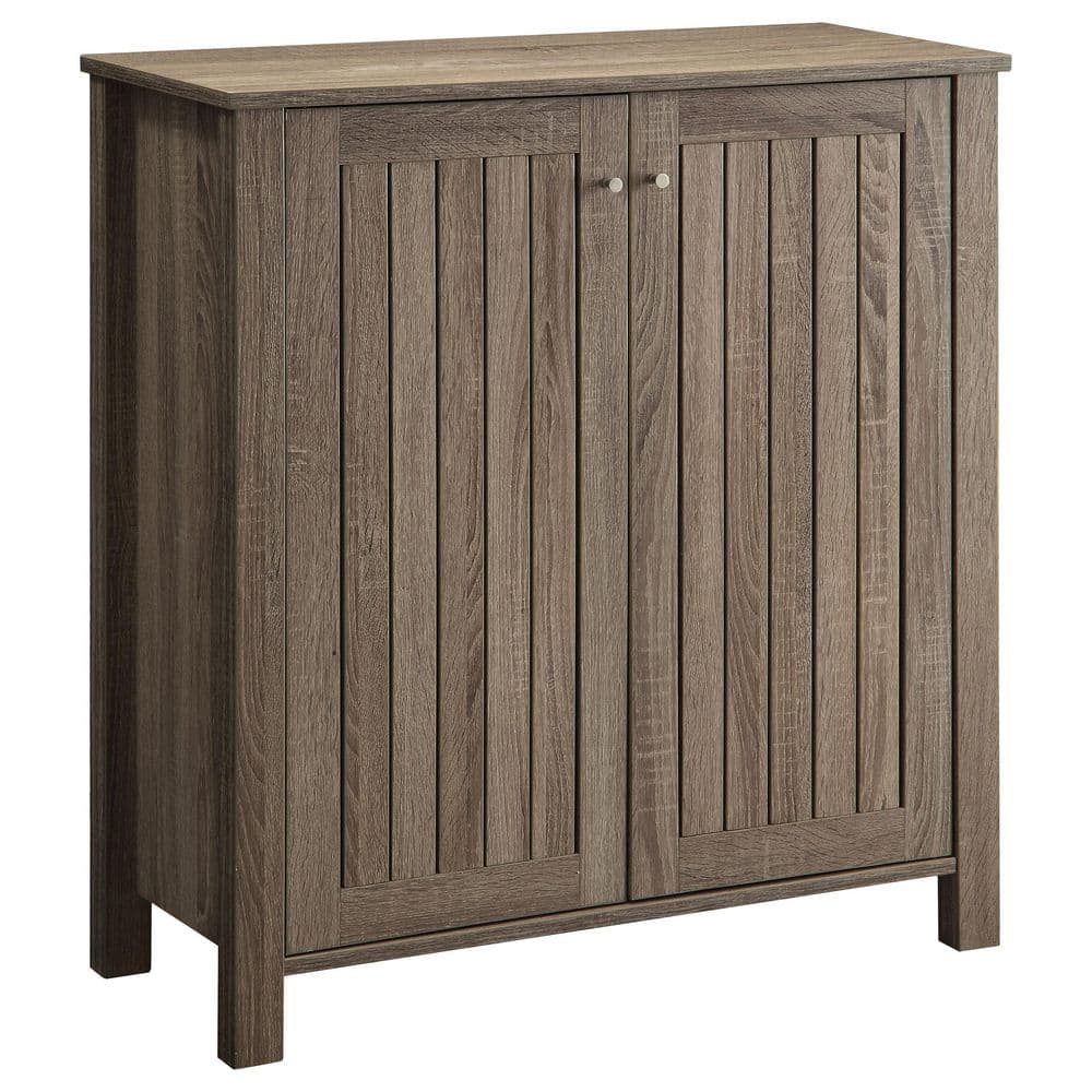 Coaster 4-Shelf Dark Taupe Shoe Cabinet 950551 - The Home Depot