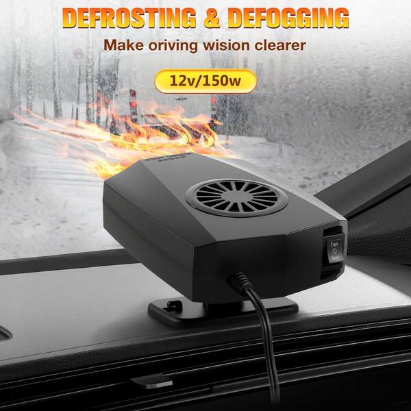 12V 150W Portable Car Heater Electric Defogger Demister With 360° Rotation