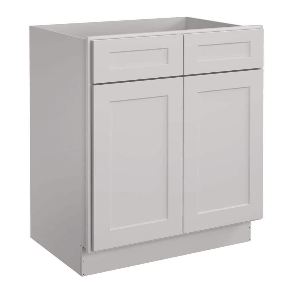 HOMEIBRO 30 in. W x 21 in. D x 34.5 in. H in Shaker Dove Plywood Ready ...