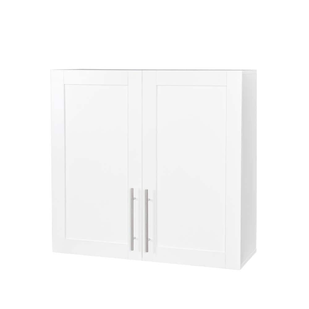 Style Selections 12.5-in W x 10.5-in H 2-Tier Door/Wall Mount Metal Cabinet Door Mounting Kit in White | 45266PHLLG