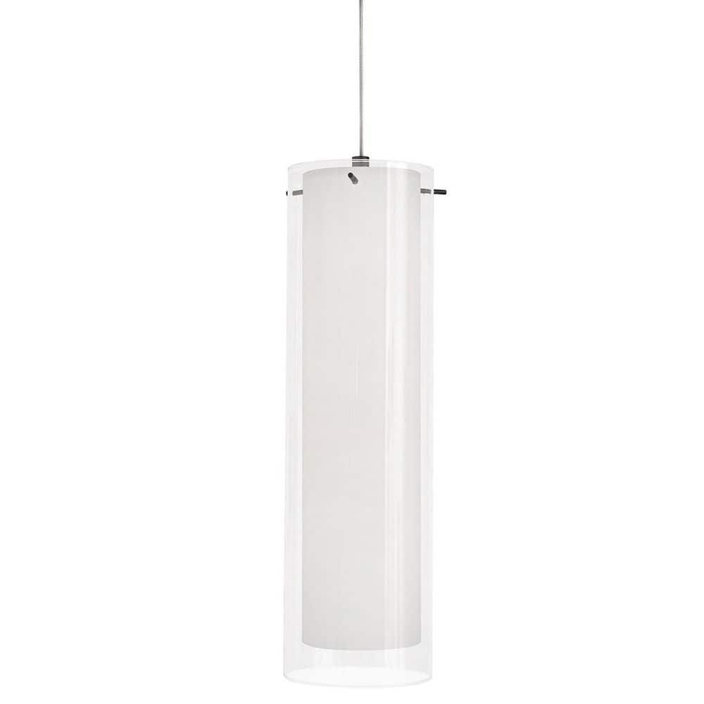View 12-Watt 1 Light Integrated LED Pendant Light Black with Clear Clear Glass Shade price history on PriceWatchPro