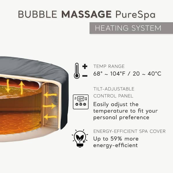 Intex PureSpa 6 Person 140 Jet Bubble Massage Inflatable Hot Tub