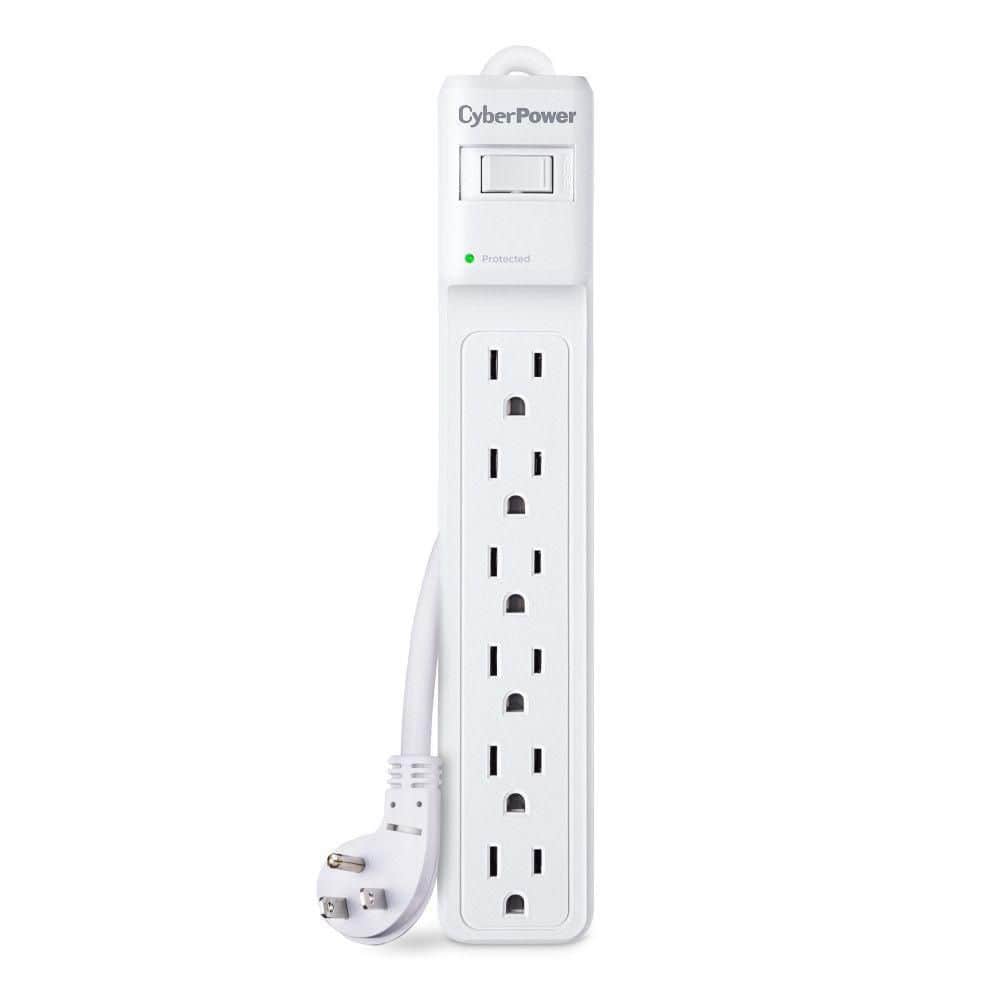 6-Outlet Surge Protector with 8 ft. Cord, White price history on PriceWatchPro