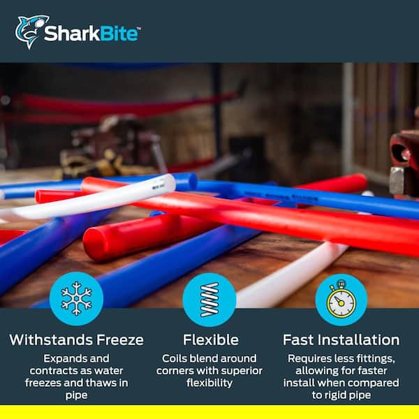 3/8 in. x 100 ft. PEX Tubing in White 3/8 in. x 100 ft. PEX Tubing in White