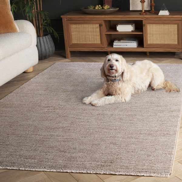 RISHAD ラグ 200×200cm ベージュ SAFAVIEH Lasa 8 ft. x 10 ft. Beige Marle Striped Area Rug LAS106A