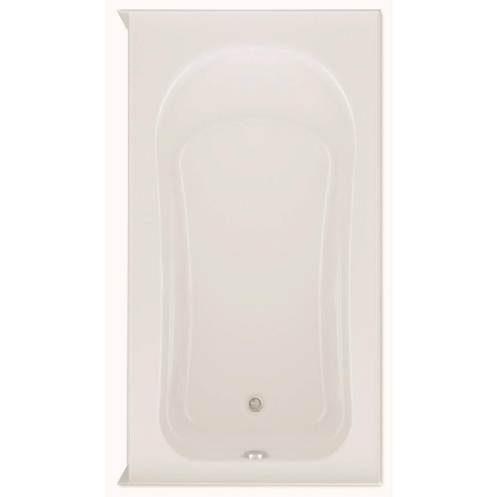 Aquatic Dossi 30 60 in. Soaking Bathtub Acrylic Right Drain in Biscuit ...