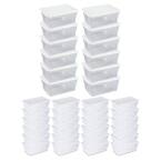 16 Qt. Plastic Storage Container in Clear, 12-Pack and 6 Qt. Plastic Storage Container in Clear, 24-Pack