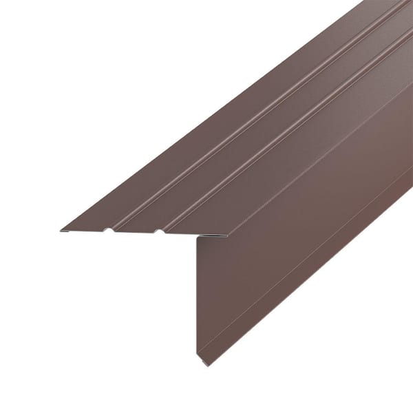 Amerimax Home Products F5S x 10 ft. Brown Galvainzed Steel Hemmed Drip Edge Flashing