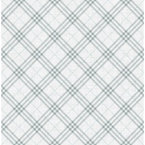 Diagonal Plaid Paper Strippable Roll (Covers 56 sq. ft.)