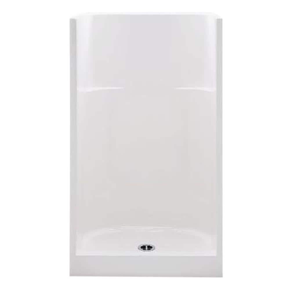 Everyday 32 in. x 32 in. x 72 in. 1-Piece Shower Stall with Center Drain in