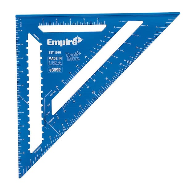 Empire - 12 in. Laser Etched Aluminum Rafter Square