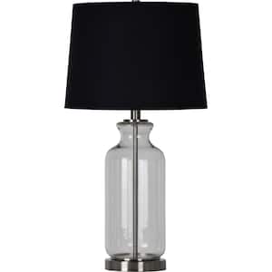 Solan 26.5 in. Table Lamp with Black Cotton Shade (Set of 2)