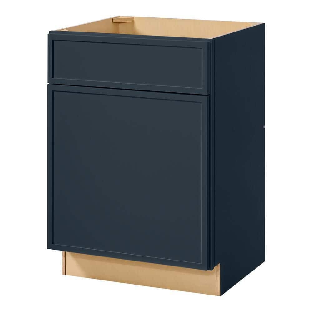 Leyton 24 in. W x 21 in. D x 34.5 in. H Ready to Assemble Plywood Slim Shaker Bath Sink Base Cabinet in Ink Blue price history on PriceWatchPro