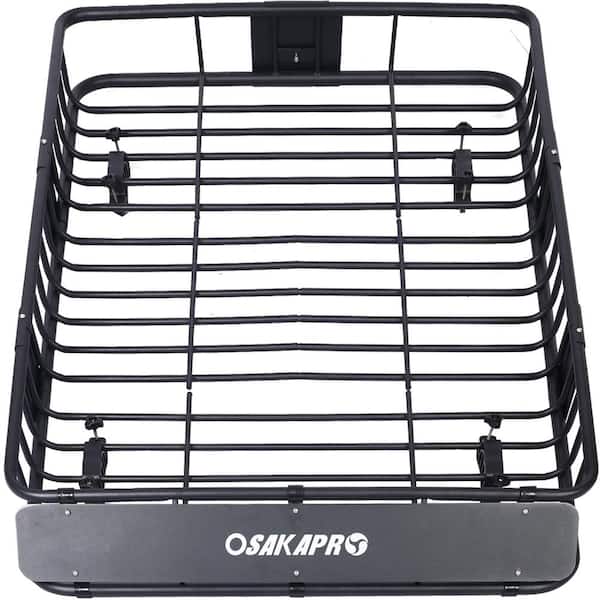 150 lbs. Capacity Motoring Roof Rack Cargo Carrier with 2-Pieces 12 ft. Tie-Down Straps