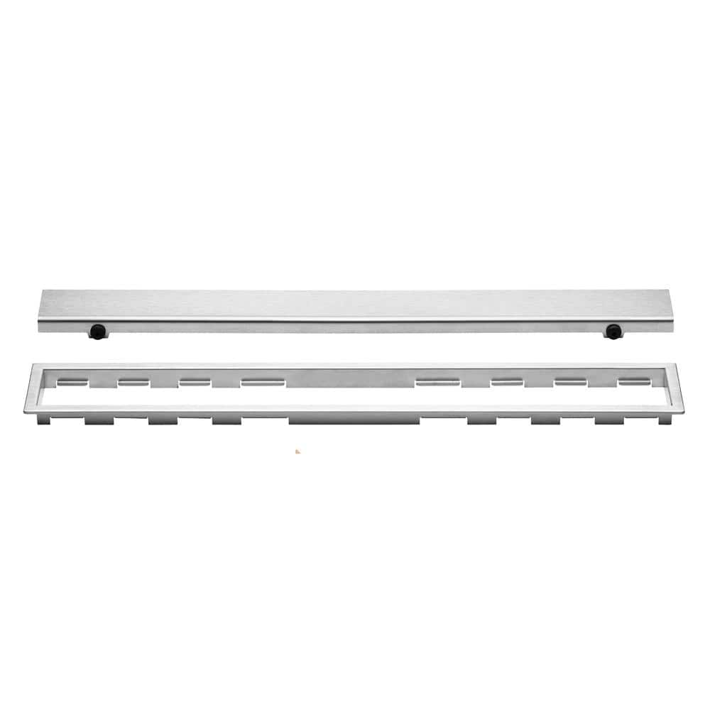 Kerdi-Line Brushed Stainless Steel 66-7/8 in. Closed Grate Assembly with 3/4 in. Frame price history on PriceWatchPro