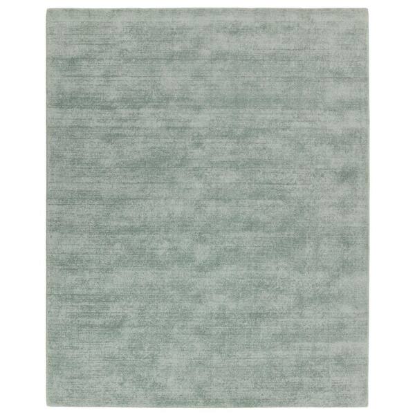 Jaipur Living Arcus Seafoam Green 10 ft. x 14 ft. Solid Handmade Area