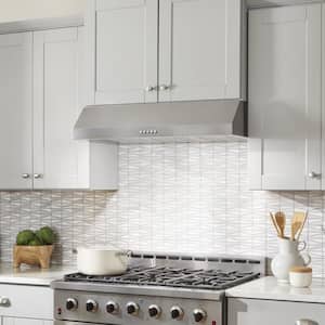 Sarela 36 in. W x 7 in. H 500CFM Convertible Under Cabinet Range Hood in Stainless Steel with LED Lights and Filter