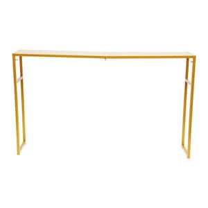 41.33 in. Tall Indoor/Outdoor Gold Iron Plant Stand (1-Tiered)