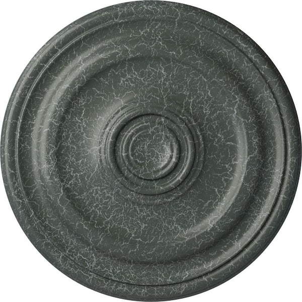 Ekena Millwork 1-1/2" x 15-3/4" x 15-3/4" Polyurethane Devon Ceiling Medallion, Athenian Green Crackle