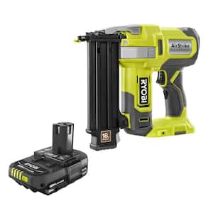 ONE+ 18V 18-Gauge Cordless AirStrike Brad Nailer with 2.0 Ah Battery