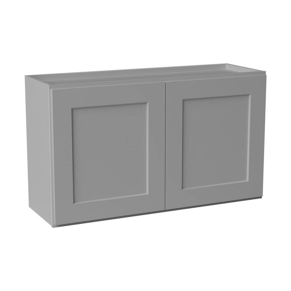 36 in. W x 12 in. D x 21 in. H Ready to Assemble Solid Wood Shaker Wall Kitchen Cabinet in Light Grey price history on PriceWatchPro
