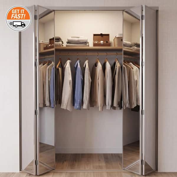Impact Plus 60 in. x 80 in. Beveled Edge Mirror Solid Core MDF