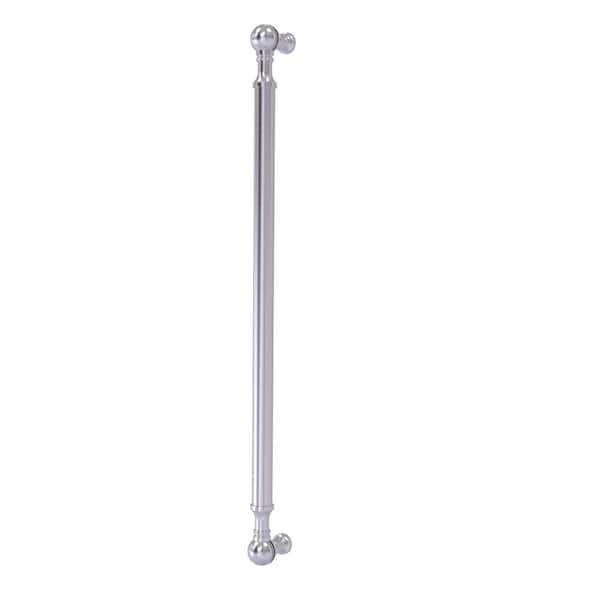 Allied Brass 18 in. Center-to-Center Beaded Refrigerator Pull in Satin Chrome