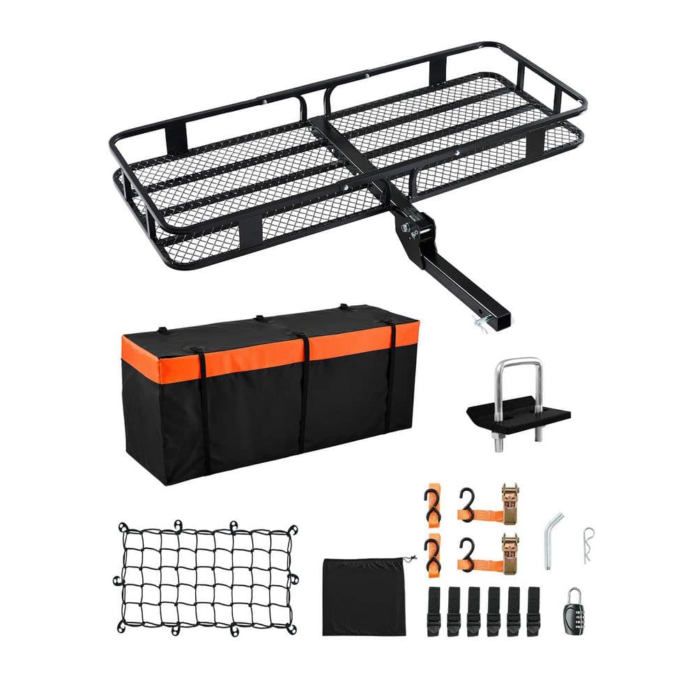 60 in. x 24 in. x 6 in. Hitch Cargo Carrier 500 lbs. Capacity Hitch Cargo Carrier with Cargo Net, Waterproof Cargo Bag price history on PriceWatchPro