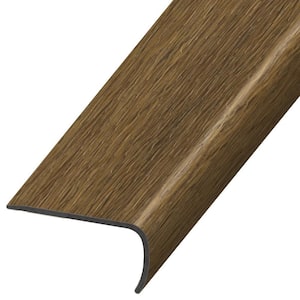 Liz Marie's Modern Maven Guesthouse Brown 1 in. T x 2 in. W x 94 in. L Stair Nose Molding