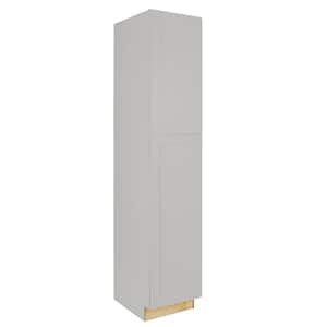 Avondale 18 in. W x 24 in. D x 90 in. H Ready to Assemble Plywood Shaker Pantry Kitchen Cabinet in Dove Gray